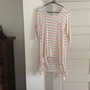 striped tunic shirt